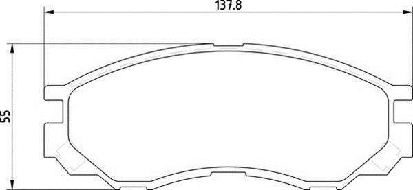 MAGNETI MARELLI Комплект тормозных колодок, дисковый тормоз 363710203123